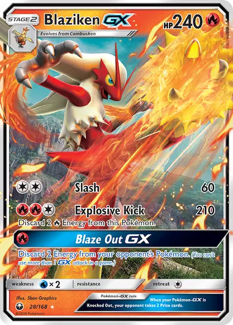 Blaziken GX, Celestial Storm 28/168