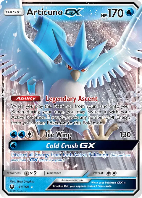 Articuno GX, Celestial Storm 31/168