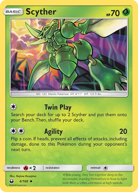 Scyther, Celestial Storm 4/168