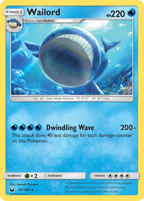 Wailord, Celestial Storm 40/168