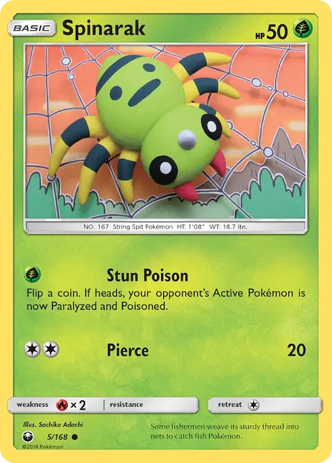 Spinarak, Celestial Storm 5/168