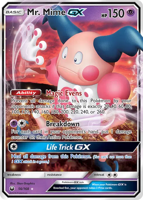 Mr. Mime GX, Celestial Storm 56/168