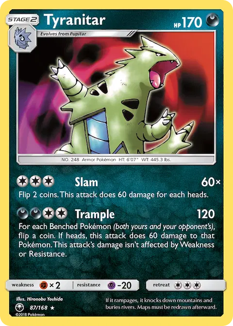 Tyranitar, Celestial Storm 87/168