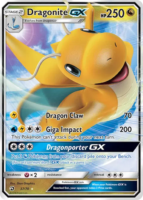 Dragonite GX, Dragon Majesty 37/70
