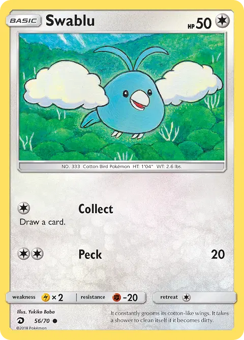 Swablu, Dragon Majesty 56/70