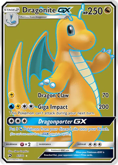 Dragonite GX, Dragon Majesty 67/70