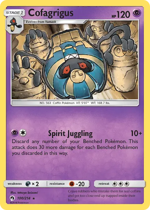 Cofagrigus, Lost Thunder 100/214