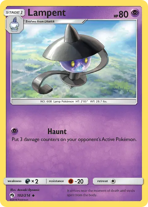 Lampent, Lost Thunder 102/214