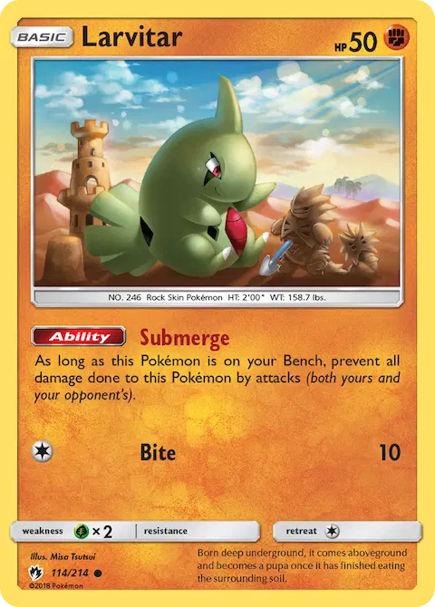 Larvitar, Lost Thunder 114/214