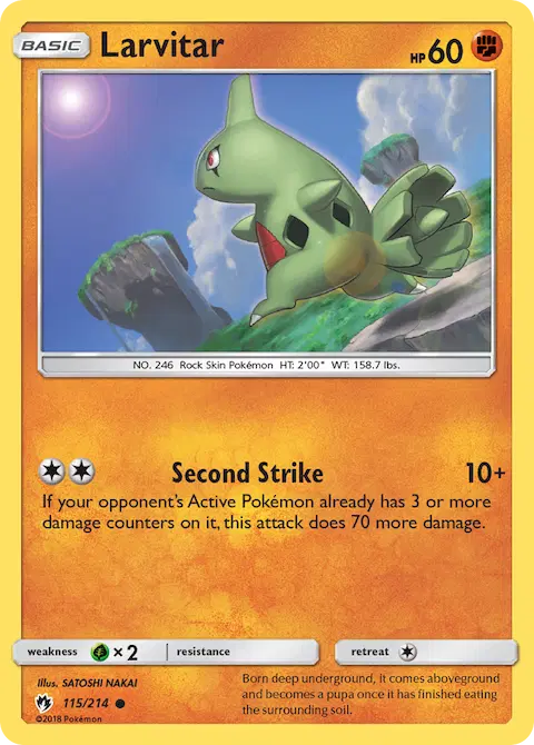 Larvitar, Lost Thunder 115/214