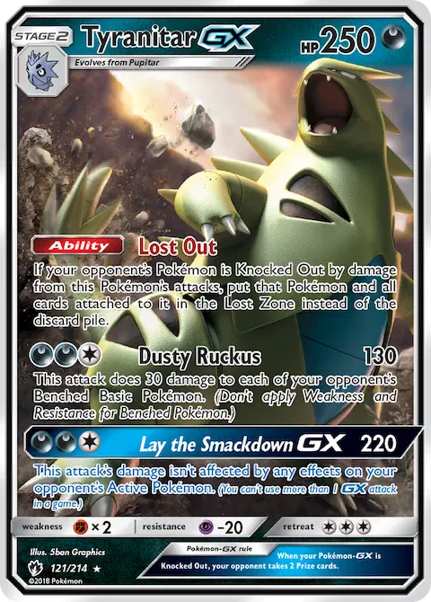 Tyranitar GX, Lost Thunder 121/214