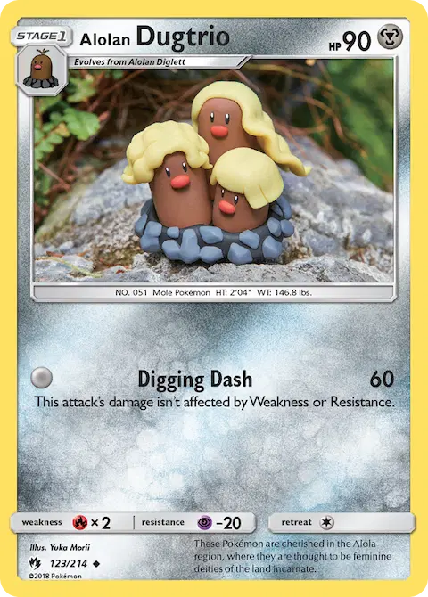 Alolan Dugtrio, Lost Thunder 123/214