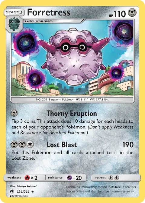 Forretress, Lost Thunder 124/214