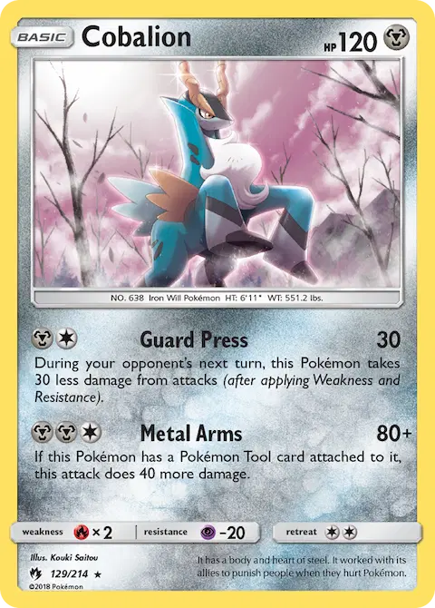 Cobalion, Lost Thunder 129/214