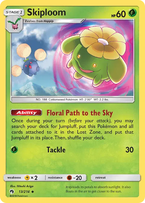 Skiploom, Lost Thunder 13/214