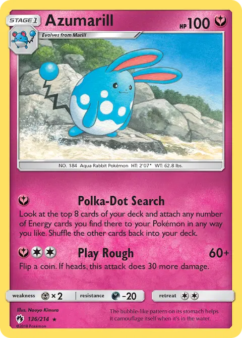 Azumarill, Lost Thunder 136/214