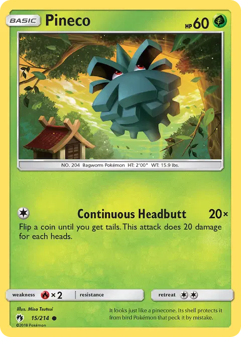 Pineco, Lost Thunder 15/214