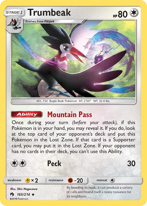 Trumbeak, Lost Thunder 165/214
