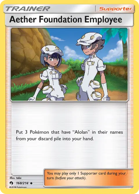 Aether Foundation Employee, Lost Thunder 168/214