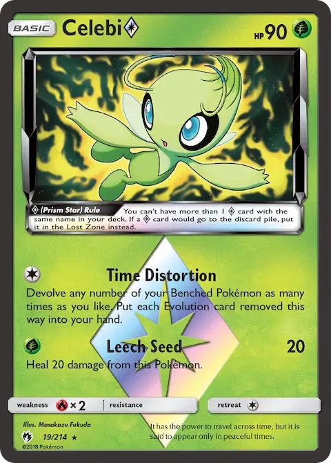 Celebi ◇, Lost Thunder 19/214