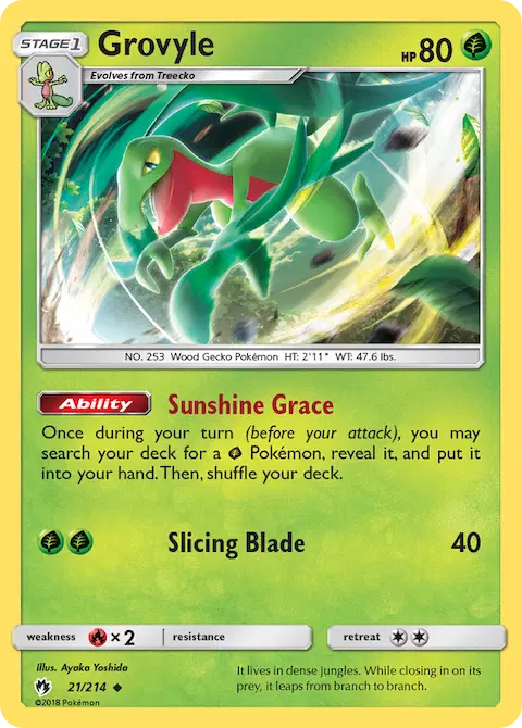 Grovyle, Lost Thunder 21/214