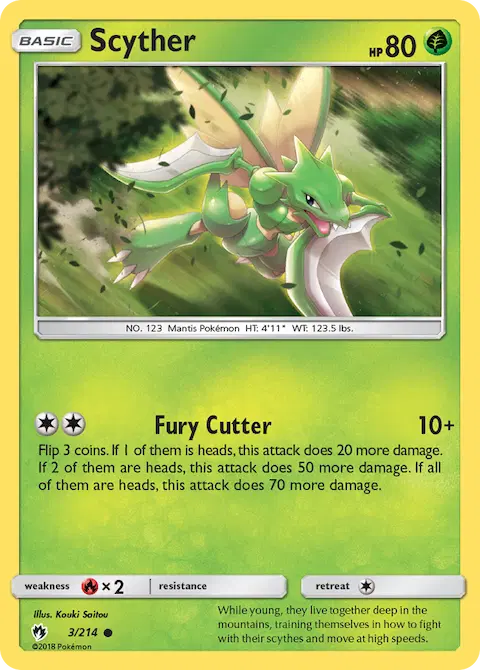 Scyther, Lost Thunder 3/214