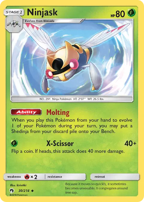 Ninjask, Lost Thunder 30/214