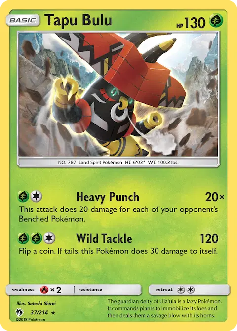 Tapu Bulu, Lost Thunder 37/214