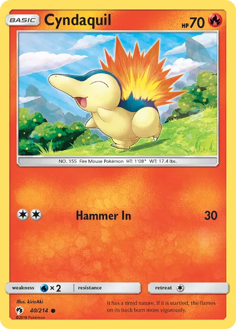 Cyndaquil, Lost Thunder 40/214