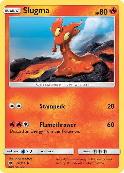 Slugma, Lost Thunder 43/214