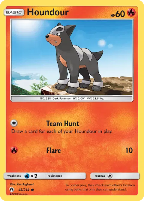 Houndour, Lost Thunder 45/214