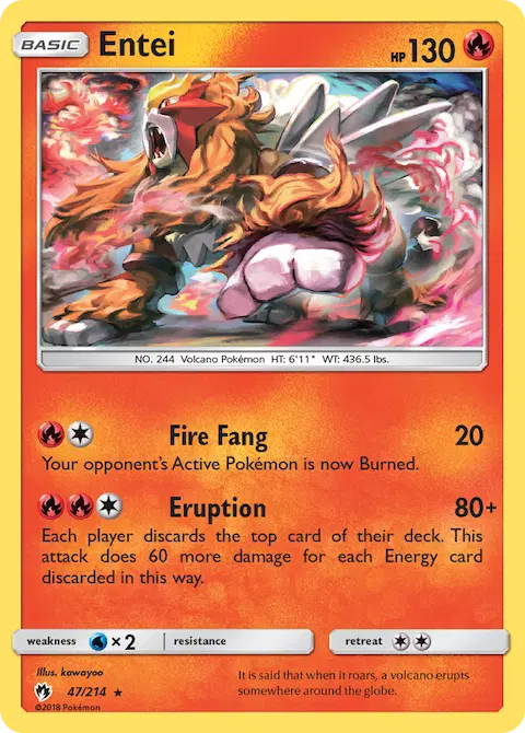 Entei, Lost Thunder 47/214