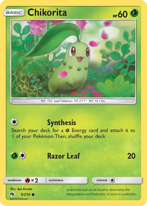 Chikorita, Lost Thunder 5/214