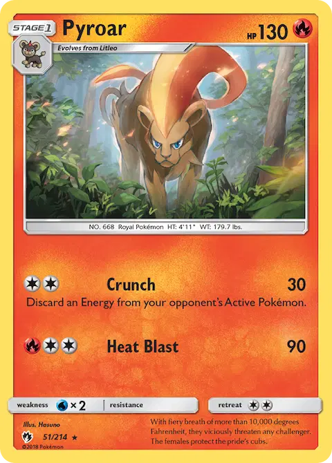 Pyroar, Lost Thunder 51/214