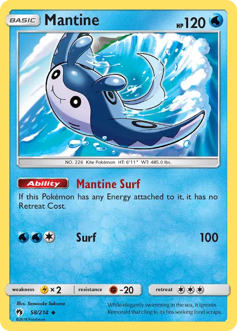 Mantine, Lost Thunder 58/214