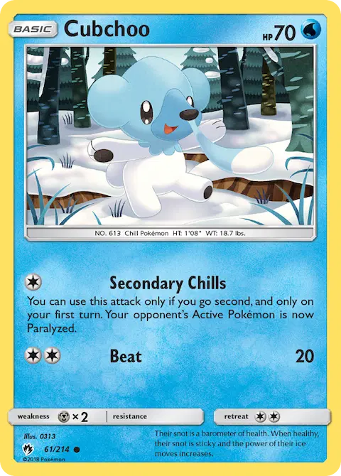 Cubchoo, Lost Thunder 61/214