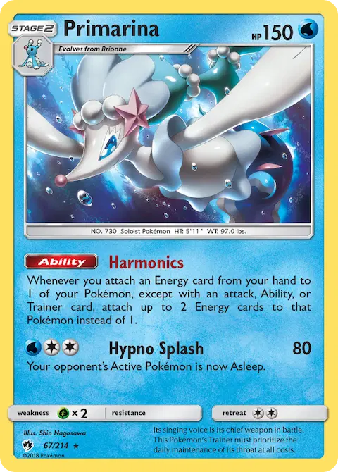 Primarina, Lost Thunder 67/214