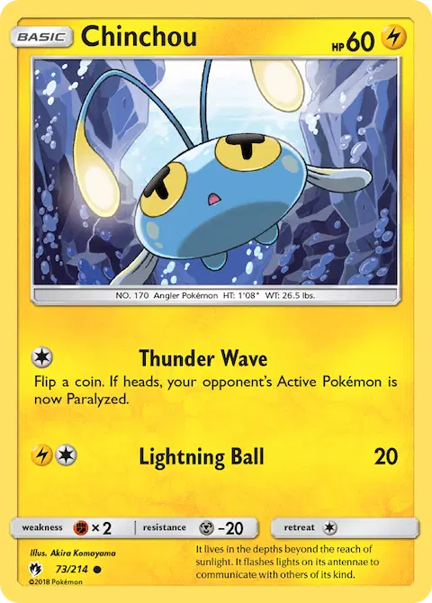 Chinchou, Lost Thunder 73/214