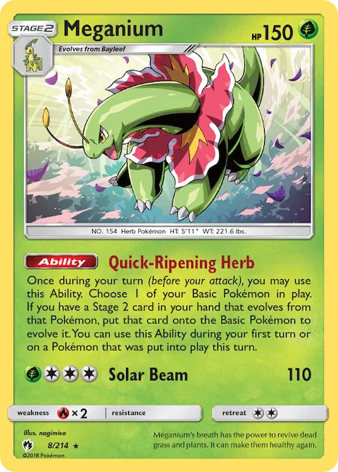 Meganium, Lost Thunder 8/214