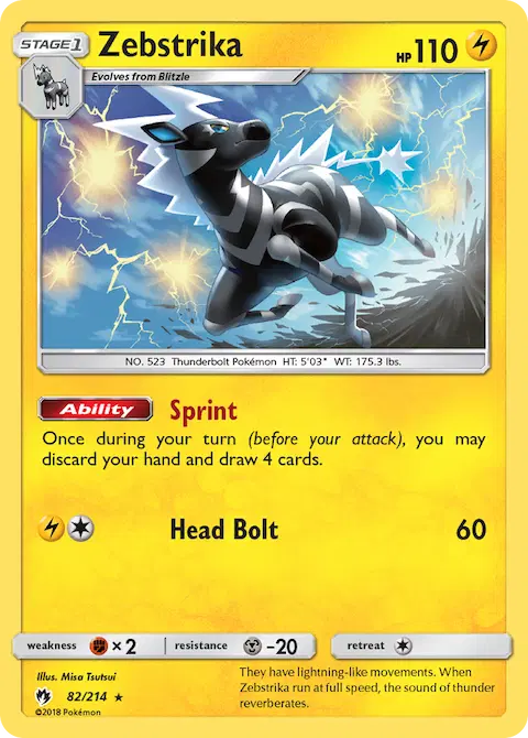 Zebstrika, Lost Thunder 82/214