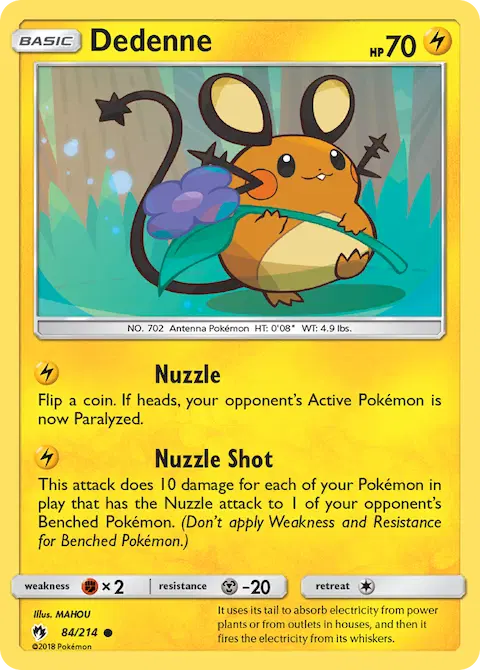 Dedenne, Lost Thunder 84/214