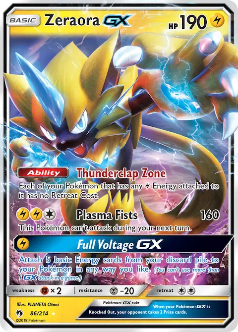 Zeraora GX, Lost Thunder 86/214