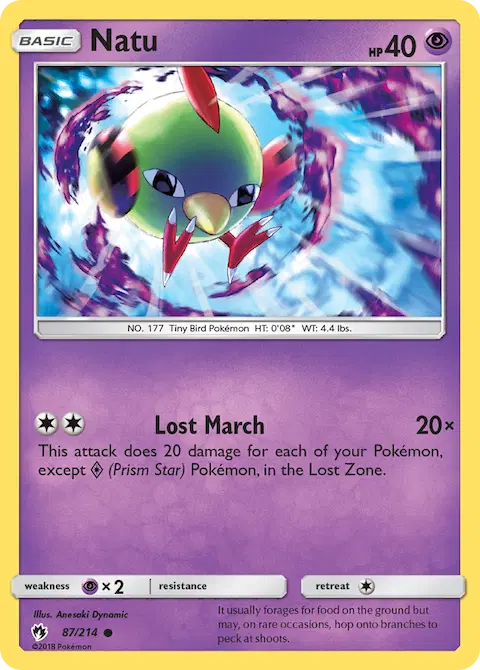 Natu, Lost Thunder 87/214