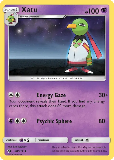 Xatu, Lost Thunder 88/214