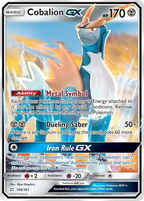 Cobalion GX, Team Up 106/181