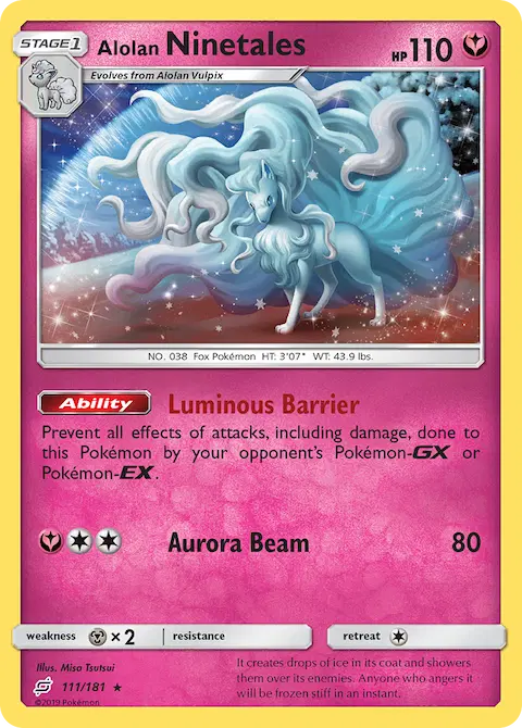 Alolan Ninetales, Team Up 111/181