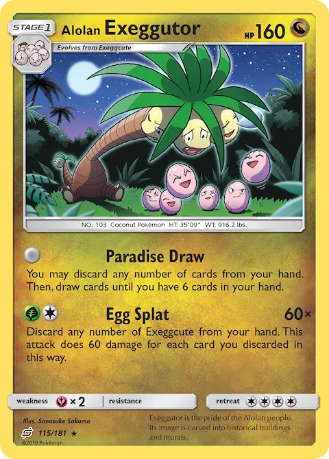 Alolan Exeggutor, Team Up 115/181