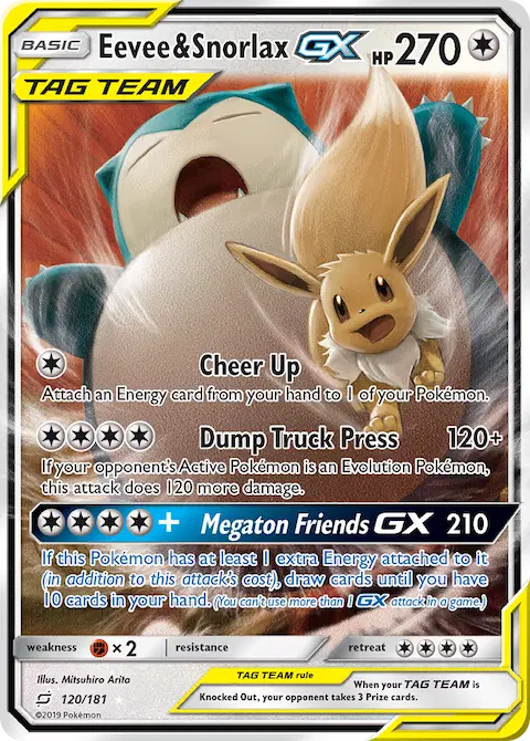 Eevee & Snorlax GX, Team Up 120/181