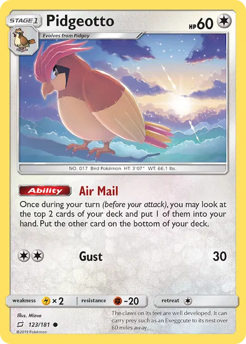 Pidgeotto, Team Up 123/181