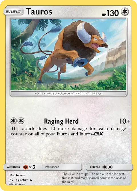 Tauros, Team Up 129/181